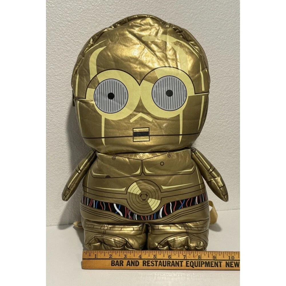 2014 Star Wars C-3P0 Backpack Pals Plush Backpack 18” Disney LucasFilms Rare